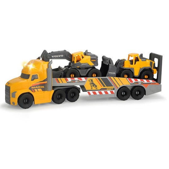 Picture of Truck with Volvo Excavator and Loader