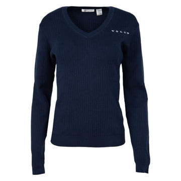 Picture of Women's Navy V-Neck Sweater