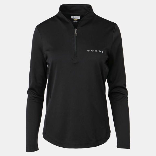 Picture of 1/4 Zip Performance Mock Neck Pullover (W) - Black