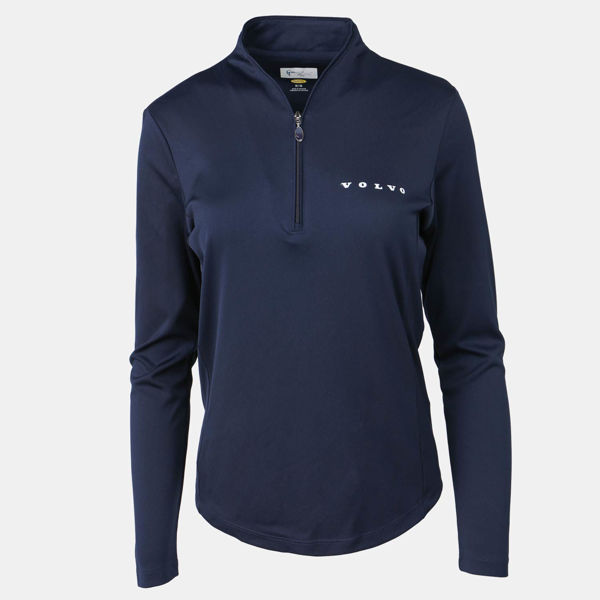 Picture of 1/4 Zip Performance Mock Neck Pullover (W) - Navy