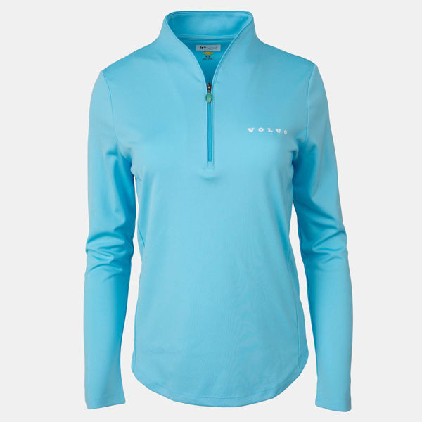 Picture of 1/4 Zip Performance Mock Neck Pullover (W) - Sky