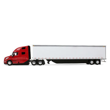 Picture of Red Sleeper Cab/White Trailer